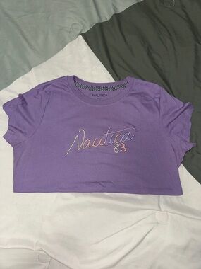 Nautica Lavender Crewneck Tee